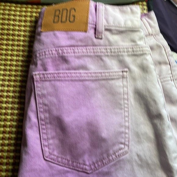 BDG Longline Denim Short In Purple by Urban Outfitters Unisex Size 32 - Picture 5 of 6